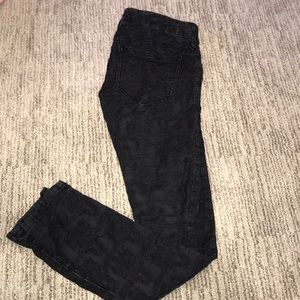 Free People Black Textured Jean